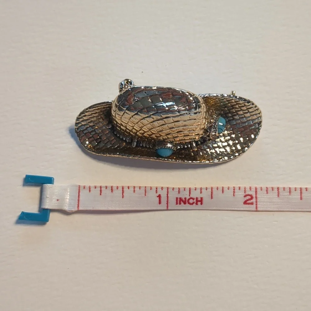 Napier Cowboy Hat Brooch - Picture 8 of 8